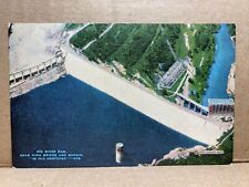 Dix River Dam High Bridge & Burgin Kentucky Linen Postcard No 1244 picture