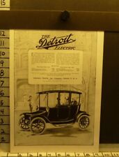 1913 DETROIT ELECTRIC AUTO CAR ANDERSON WOMEN MOTOR SPORT A07 picture
