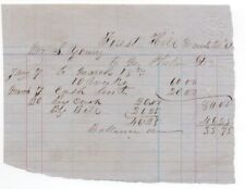 1861 Receipt from Forest Hill California picture