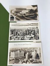 Postcard RPPC Chicago Illinois Downtown Loop Union Station Board Trade Vintage 3 picture