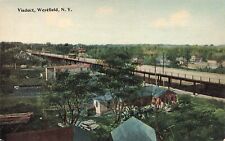 Postcard ~ Westfield, New York, Streetcar on Viaduct picture