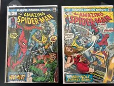 Amazing Spider-Man # 124 - 125 1st Man-Wolf Fine+ Condition Lot Of 2 picture