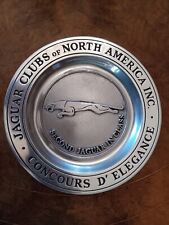 Jaguar Clubs Of North America Award Pewter Plate Concourse D' Elegance picture