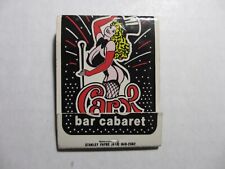 MATCHBOOK Carol Bar Cabaret strip bar 7241 Boul Hamel W Sainte-Foy QC girlie picture