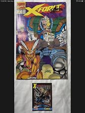 X-FORCE #1 & Marvel Series Cable Card Both Signed By Stan Lee NM 1991 Deadpool picture
