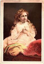 c1880 PHILADELPHIA PA THE BEE HIVE VICTORIAN GIRL ADVERTISING TRADE CARD 41-139 picture