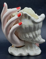 Vintage Norleans Hand holding Shell Porcelian Vanity Dish 1950s-1970s Victorian picture