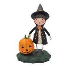 Lori Mitchell Haloween Collection Agatha & Jack Wearing Witch Hat Figurine 13317 picture