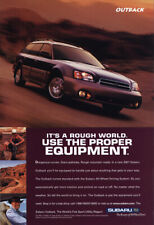 2001 Subaru Outback: Rough World Vintage Print Ad picture