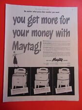 1948 MAYTAG Wringer Washers Get More For Your Money print ad picture