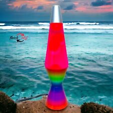 Motion & Glitter Model 2140 LGBTQ Rainbow Lava Lamp Mesmerizing Motion See Video picture