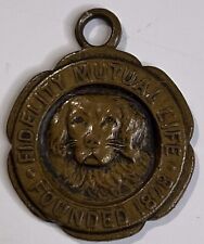Vintage FIDELITY MUTUAL  LIFE INSURANCE CO RETURN KEY FOB WITH A DOG RARE picture