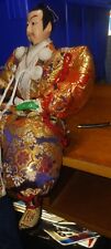 Large Vintage seated Japanese Samurai Doll picture
