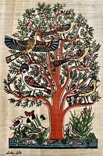 Rare Authentic Hand Painted Ancient Egyptian Papyrus - Tree of the life-8x12” picture