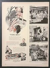 1942 Barbasol Shaving Cream Vintage 1940's Magazine Print Ad PICNIC ANTS picture