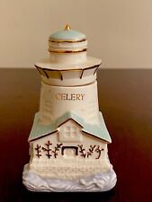2002 Lenox Lighthouse Seaside Spice Jar Fine Ivory China CHIVE picture