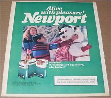 1985 Newport Cigarettes Print Ad Advertisement 10x12 Alive With Pleasure Vintage picture