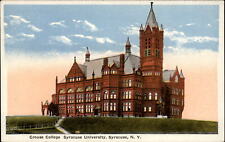 Crouse College Syracuse University New York ~ 1920s vintage postcard picture