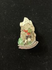 Grossglockner 3798m vintage brooch lapel hat pin badge 3D Hiker, Mountain, RARE picture