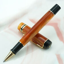 KAIGELU 316 Rollerball Pen Orange Swirl Acrylic Writing Signature Gift Pen picture
