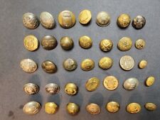 Lot Of 35 Cuba Cuban Spanish American War  1890s-1930 military buttons lot picture