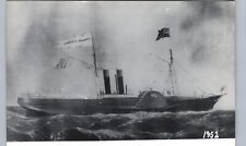 SS ADMIRAL DUPONT (1847?) real photo postcard rppc steamship ship picture