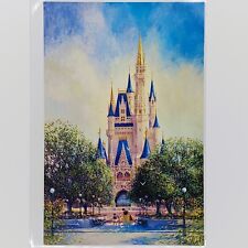 Cinderella Castle Postcard Vintage Walt Disney World 20 Years Magic Kingdom 6x8 picture