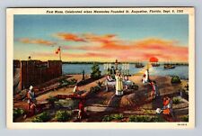 St Augustine FL-Florida, First Mass, Antique, Vintage Postcard picture