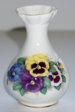 The Butchart Gardens Victoria Canada Pansy Small Bud Vase Fine Bone China picture