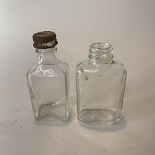 Vintage Clear Glass Bottle Lot Of 2 Owens Illinois  1938 Plant 4 Clarksburg WV picture