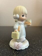1995 Precious Moments Growing in Grace Age 5 Blonde 136247 Enesco Figurine  picture