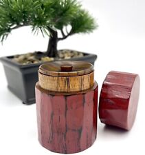 TRADITIONAL JAPANESE WOODEN TEA CADDY/CONTAINER  picture