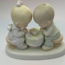 Precious Moments 1980 Prayer Changes Things Figurine VTG E-5214 picture