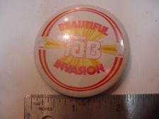 VTG BUTTON - BEAUTIFUL TAB INVASION picture