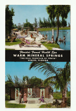 Vintage RPPC Venice FL Warm Mineral Springs Postcard Used 1958 #P1 picture