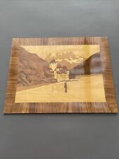 Vintage Wooden Marquetry Picture 🖼️ Wall Hanging Fast Ship picture
