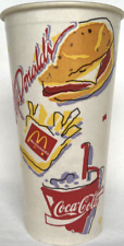 VINTAGE, 1991, McDonald’s VERY RARE, Wax Cup - BRAND NEW, NEVER USED picture