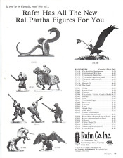 1983 Fantasy Board Games PRINT AD ART - Ral Partha RPG Figures For You Canada picture