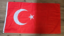 Turkey National flag 5x3ft 150cmx90cm In Very Good Condition picture