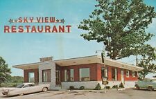 1950s Sky View Restaurant, Krumsville, Penn. Cadillac with Fins and Chev. 1234 picture
