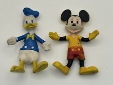 Vintage 1970's Walt Disney Donald Duck Micky Mouse Bendy 5
