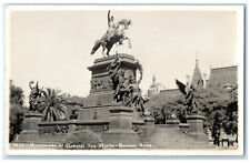 c1950's General San Martin Monument Buenos Aires Argentina RPPC Photo Postcard picture