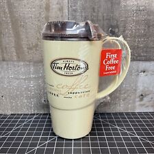 Tim Hortons Thermo-Serve 16oz Travel Coffee Mug Brown/Tan  Plastic New Sealed picture