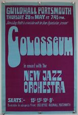 Colosseum Jon Hiseman New Jazz Orchestra Poster Original Vintage Portsmouth 1970 picture