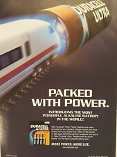 Print Ad Duracell Ultra Alkaline Battery Packed w/ Power Nat Geo Mag Advertising picture