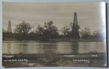 Big Muddy Midwest Ohio Elkhorn Creek Oil Gas Boom Real Photo Postcard RPPC 4918 picture