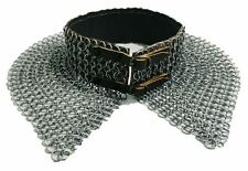 ChainMail Mild Steel 10mm Butted Collar  Oil Finished w/ Brown Leather picture