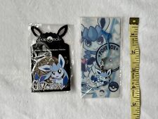 Pokebox Poke Box Doujin Pokemon Glaceon  metal pin and charm set of 2 picture