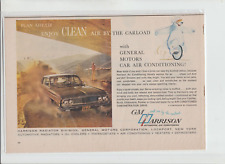 Original 1962 GM Harrison Car Air Conditioning Magazine Ad with an Oldsmobile picture