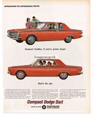 1964 Dodge Dart 2-door Sedan Family Automobile Car Vintage Ad  picture